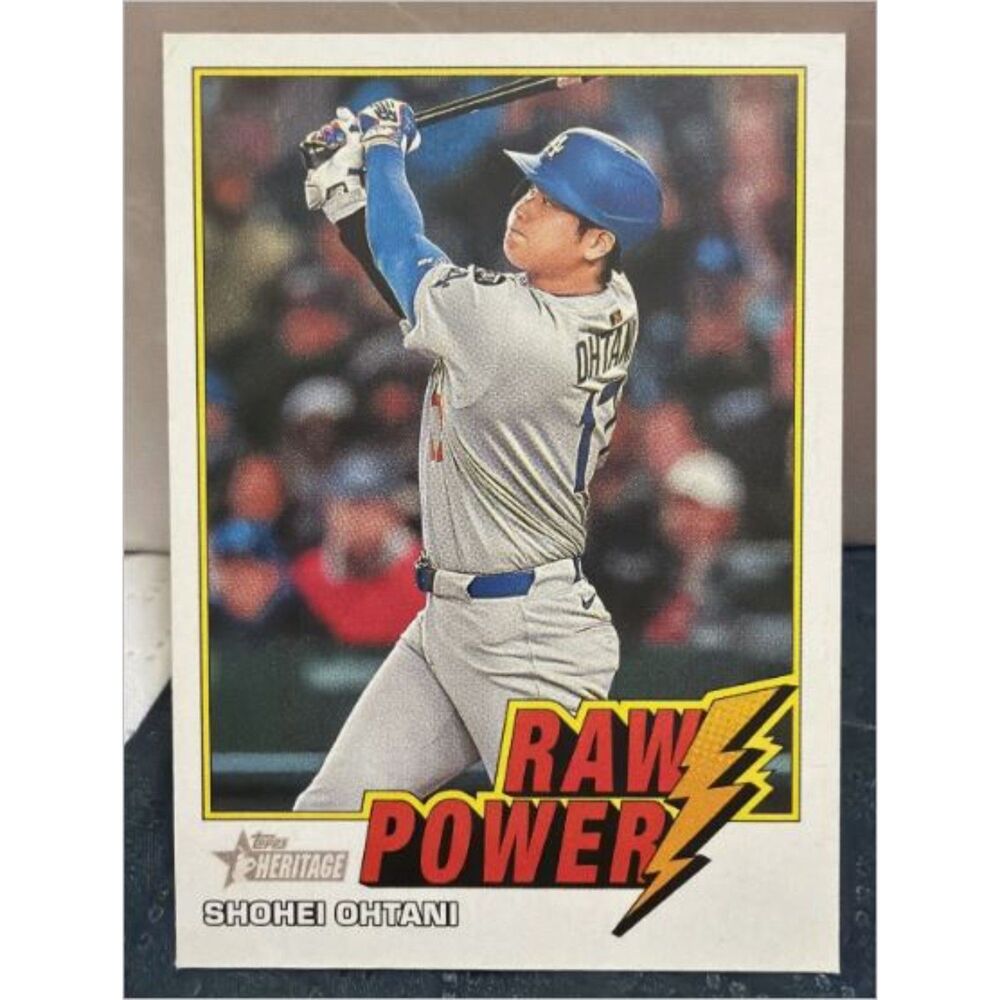 Shohei Ohtani,Los Angeles Dodgers 2026 Topps Heritage Raw Power Card #RP-SO 2026 - Picture 1 of 2